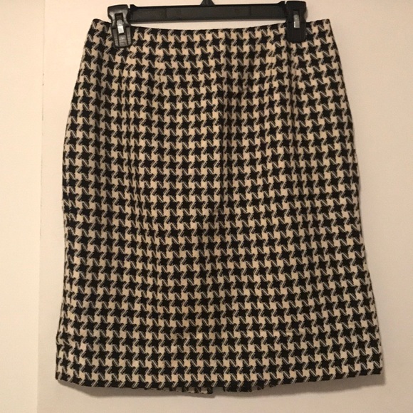 Vintage Dresses & Skirts - Vintage houndstooth pencil skirt size 8